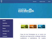 Tablet Screenshot of casadelasestrategias.com